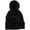 Black, variant on Beanie for Women Winter Knitted Sparkly Sequins Hat with Faux Fur Pom Warm Knit Skull Cap Beanies Outdoor Ski Hiking