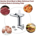 thumbnail image 4 of ZHAOCHENG Accesorios para picadora de carne KitchenAid, picadora de carne KitchenAid para procesador de alimentos, con 3 placas de molienda y 2 tubos de relleno para picadora de carne KitchenAid Artis, 4 of 5