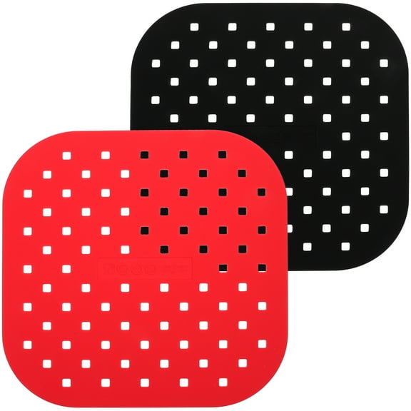 OFFIGAM 2-Pack Silicone Air Fryer Mats Non-Stick Kitchen Accessories Easy to Clean