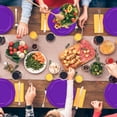 thumbnail image 5 of TAVENE Disposable Paper Plates Set, 50 PCS Purple 9 Inches Round Party Plates for Meal Picnic Festival Gathering, 5 of 8