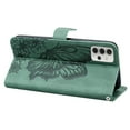 thumbnail image 3 of Allytech Galaxy A32 5G Case, Bling Diamond Butterfly Embossed Wallet Flip PU Leather Shockproof Magnetic Closure Card Slots Stand Case with Hand Strap for Samsung Galaxy A32 5G (6.5 inch), Green, 3 of 5