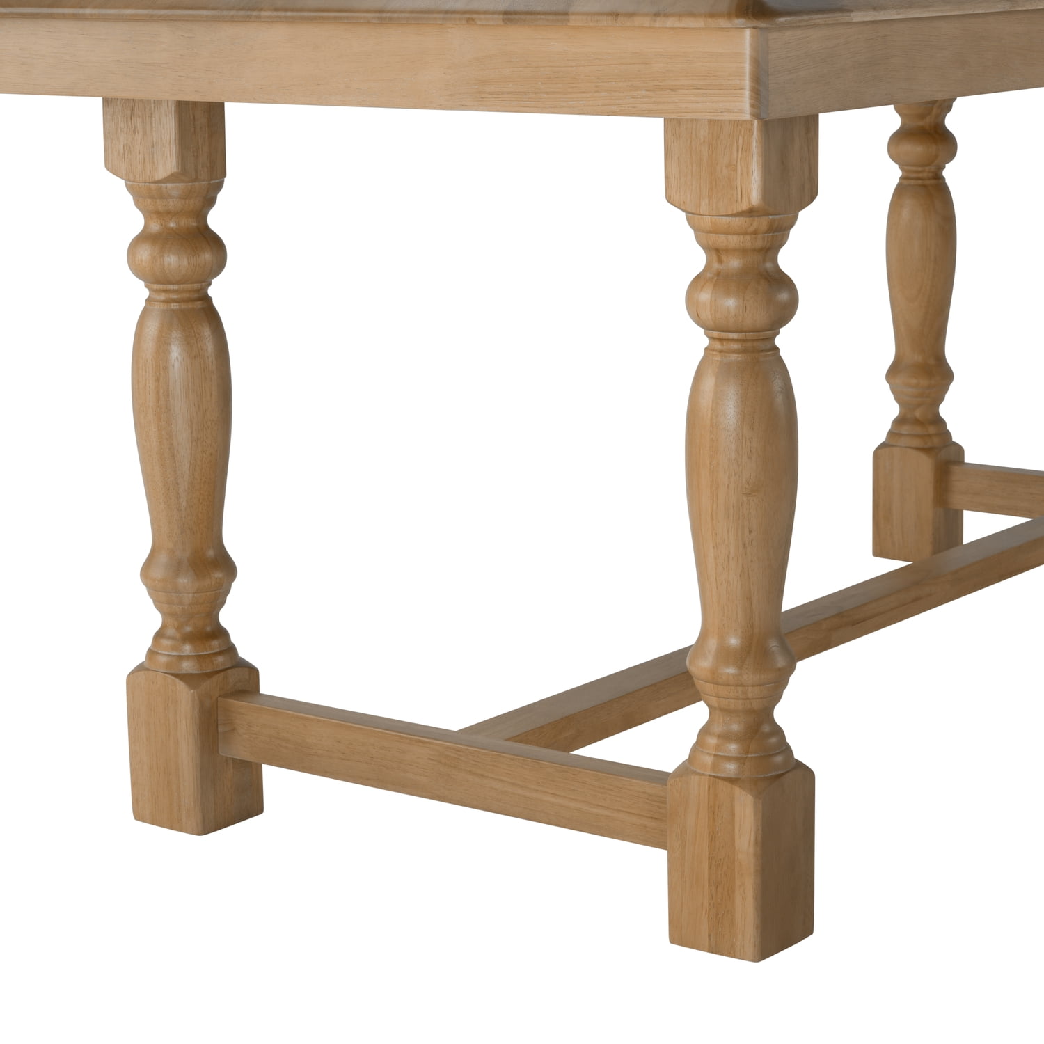 Bush Furniture Sterling 67W Squire Trestle Dining Table in Natural Honey Brown