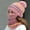 Pink, variant on ZJXFGS Beanie Hats For Women,Winter Hat With Ear Flaps,Cozy Head Beanie,3 In 1 Beanie Hat With Scarf And Mask,Warm Hats For Women,Slouchy Beanie,Beanie With Ear Flaps, Beige, One Size
