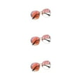 thumbnail image 3 of relayinert Protection Sunglass Vintage Rhinestone Glasses For Outdoor Activities Metal Vintage Frameless Rhinestone Glasses pink 3Set, 3 of 6
