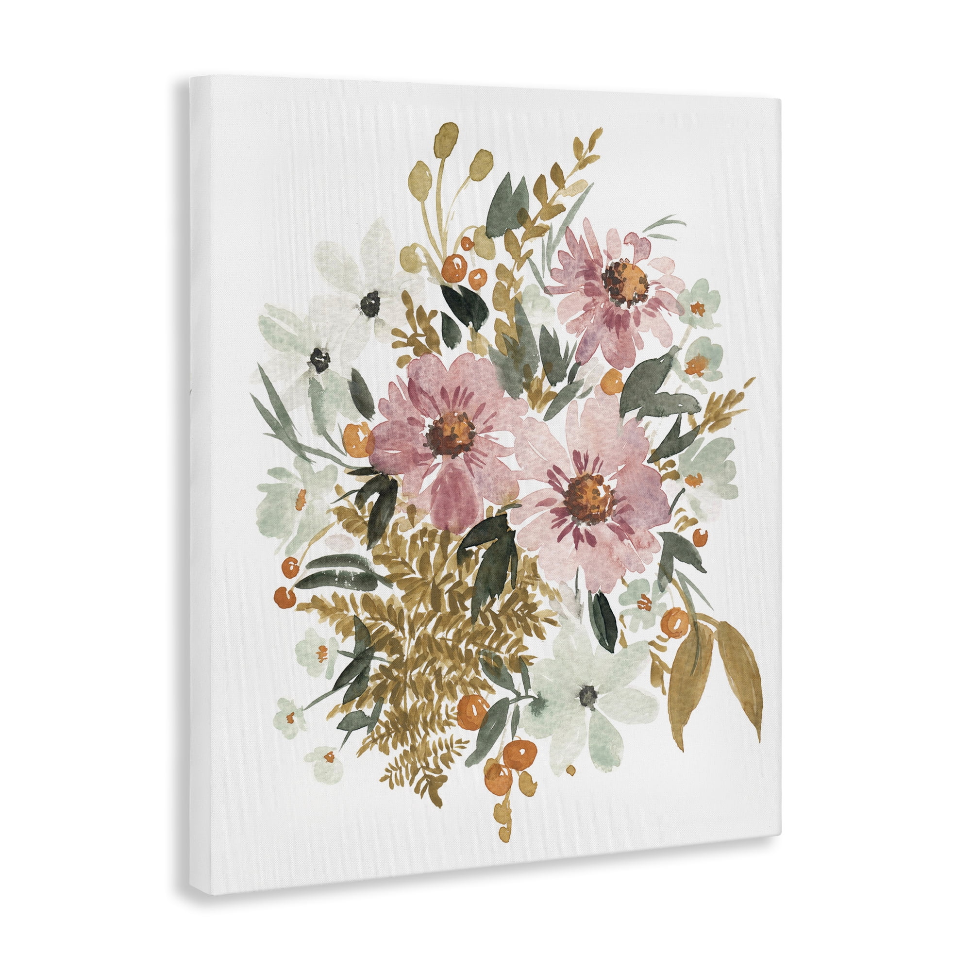 Stupell Industries Bundle Of Wildflowers Botanical & Floral Painting Gallery Wrapped Canvas Art Print Wall Art, 16 x 20