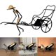 thumbnail image 4 of Bsvklp Estante para Botellas Vino Con Encimera Rickshaw Humano para Bar (negro), 4 of 9