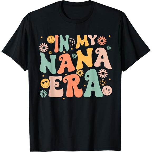 In My Nana Era Groovy Retro Cool for Grandma Mother's Day T-Shirt TShirt