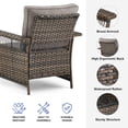 thumbnail image 4 of Bellefurn Patio Chairs Set of 2,Wicker Outdoor Furniture Chairs Set Rattan High-Back Outdoor Chairs with Cushions for Porch,Deck,Balcony,Garden, 4 of 10