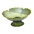 thumbnail image 2 of Cuenco decorativo Macarena para servir frutas con Agujeros de Drenaje pedestal extraíble Verde, 2 of 7