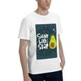 thumbnail image 2 of Bingfone Avocado In Space1 Men'S Loose Fit Short-Sleeve Pocket T-Shirt, 2 of 7