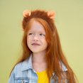 thumbnail image 3 of Diadema de león para niños, linda diadema con orejas de león, tocado infantil con orejas de animal de peluche para disfraz de animal de la selva, Halloween, fiesta del zoológico, cosplay, 3 of 8