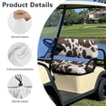 thumbnail image 6 of Uorisanigo Cow Print Cart Seat Cushion Covers Durable Golf Cart Seat Covers Funny Polyester Front Seat Covers Golf Cart Accessories for Most 2 Passenger Club Car, 6 of 7