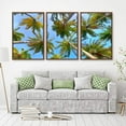 thumbnail image 2 of Idea4wall 3 Piece Tropical Canvas Wall Art Palm Tree Canvas Prints Modern Home Wall Decor, 16"x24", 2 of 4