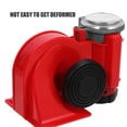 thumbnail image 3 of TABLZONE Red 12V Electric Loud Train Horn for Trucks Pickup Cars with Sleek Square Design, 3 of 7