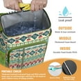 thumbnail image 4 of Symmetrical Rustic Style Insulated Cooler Backpack - 20L Soft Cooler Bag, Nordic Design for Picnic, 4 of 5