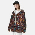 thumbnail image 4 of Pofeuu Colorful Mexican2 Print Sun Protection Outdoor Lightweight Full Zip UV Cooling Hoodie Long Sleeve Summer Clothing for Outdoor Hiking-X-Large, 4 of 5