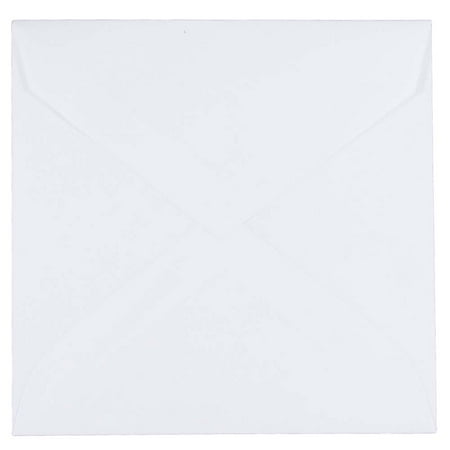 UPC: 0608729143826 | JAM 5.75 x 5.75 Square Envelopes  White  25/Pack