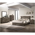thumbnail image 6 of JERFIT 4-Drawer Tall Chest Dresser, Rustic Wood Storage Cabinet for Bedroom, Organizer with Round Handles, Gray Brown Finish, 6 of 6
