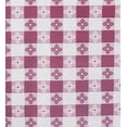 thumbnail image 2 of Yourtablecloth Checkered Vinyl Tablecloth with Flannel Backing for Restaurants, Picnics, Bistros, Indoor and Outdoor Dining Burgundy and White, 52X90 Rectangle/Oblong, 2 of 6