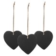 thumbnail image 1 of 3Pcs Slate Labels Heart Shaped Memo Board Slate Tags Food Sign Garden Plant Marker with Jute Rope for Labeling, 1 of 2