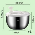 thumbnail image 3 of MOFEISTStainless Steel Large Vegetable Washing Machine PP Cover Suitable For Fruit Washing Machine Pasta And French Fry Fruit Dryer compatible with Machine Commercial Dehydrator 20 Trays Metal Food, 3 of 4