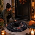 thumbnail image 4 of NovaStitch 3D Optical Illusion Halloween Rug 16in Round Floor Mat with Cave Design Halloween Door Mat for Living Room Entryway Holiday Decoration Soft Non-Slip Carpet, 4 of 8
