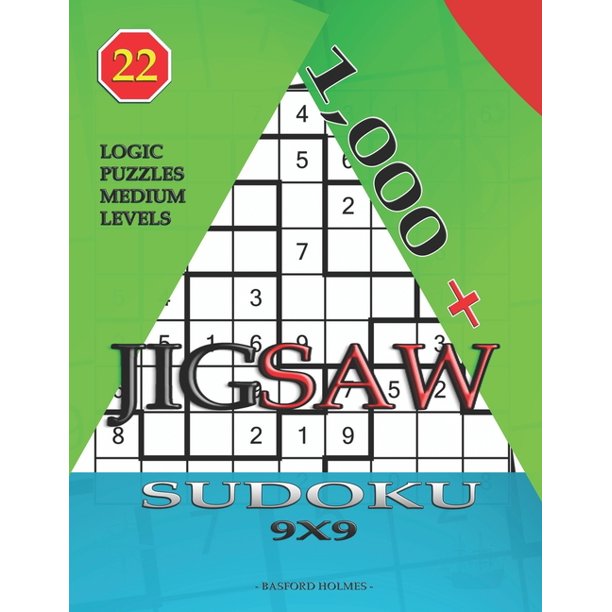 1,000 + Sudoku Jigsaw 9x9 Logic Puzzles Medium Levels, Series No. 22