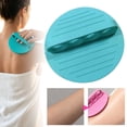 thumbnail image 2 of Silicone Body Scrubber - Soft Rubber Shower Exfoliating Glove with Hand Strap, Gentle Bath Massage Tool, 1 Count Blue Shower Scrubber for Women Men, 2 of 5