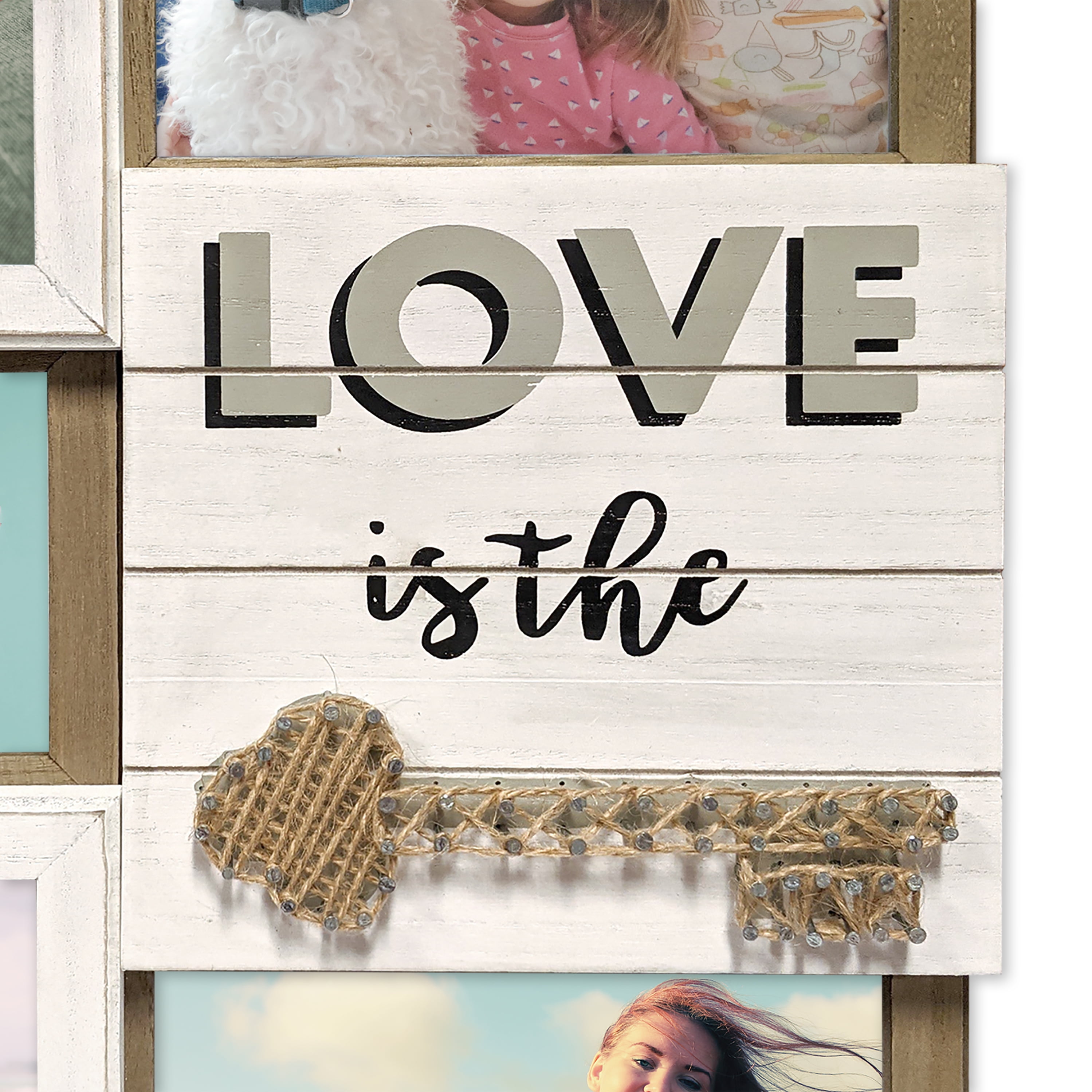 Belle Maison Gray & White 5-Opening Collage Frame