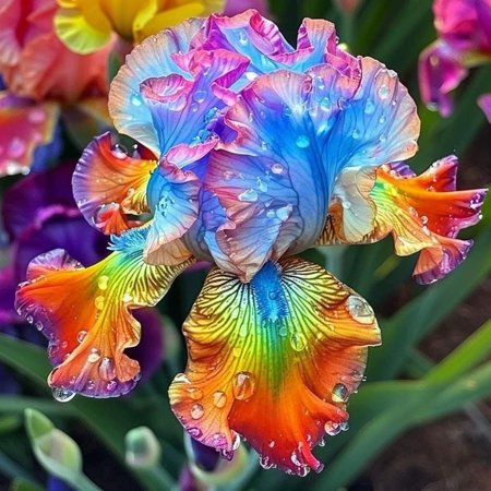 Iris-Bulbs For Planting-Beautiful Garden Decoration-Premium Garden Stakes Perfect for Borders
