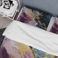 thumbnail image 4 of Designart "Movements In Paint Purple and Blue III" Abstract Painting Bedding Covert Set - Modern Purple Abstract Bed Set With 2 Shams, 4 of 6