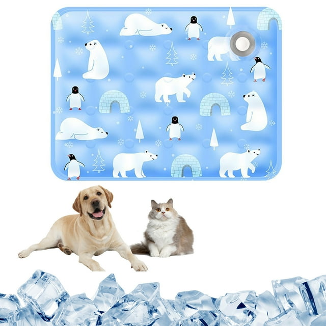 Mom's Best Alfombrilla de agua refrescante para mascotas, alfombrilla espesante con sensor de agua, mantiene a tus mascotas frescas en verano - 50 x 39 cm