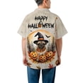 thumbnail image 5 of Happy Halloween Pug Witches Hat Pumpkin Carving Hawaiian Shirt Breathable Summer Unisex Merch Dog Lover Gifts - 02019, 5 of 6