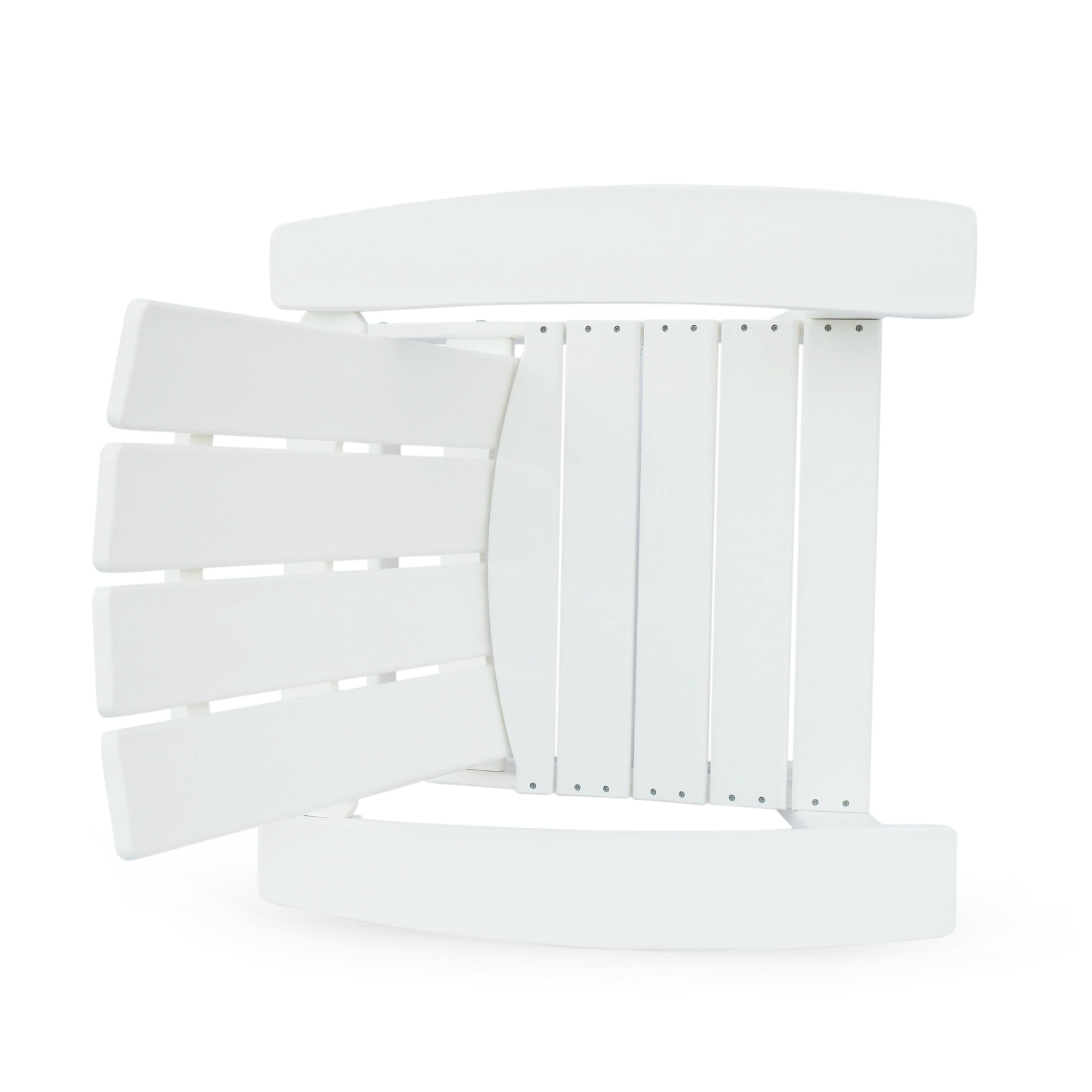 Outdoor Adirondack Chair High Density Resin All-Weather Slat Design Transitional Style For Patio Garden