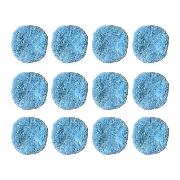 Paño de limpieza para robot limpiacristales, funda, accesorio limpiador de ventanas, reutilizable Azul 12 piezas