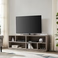 thumbnail image 4 of Evelyn&Zoe Bowman Rectangular TV Stand for TV's up to 75", Gray Oak, 4 of 9