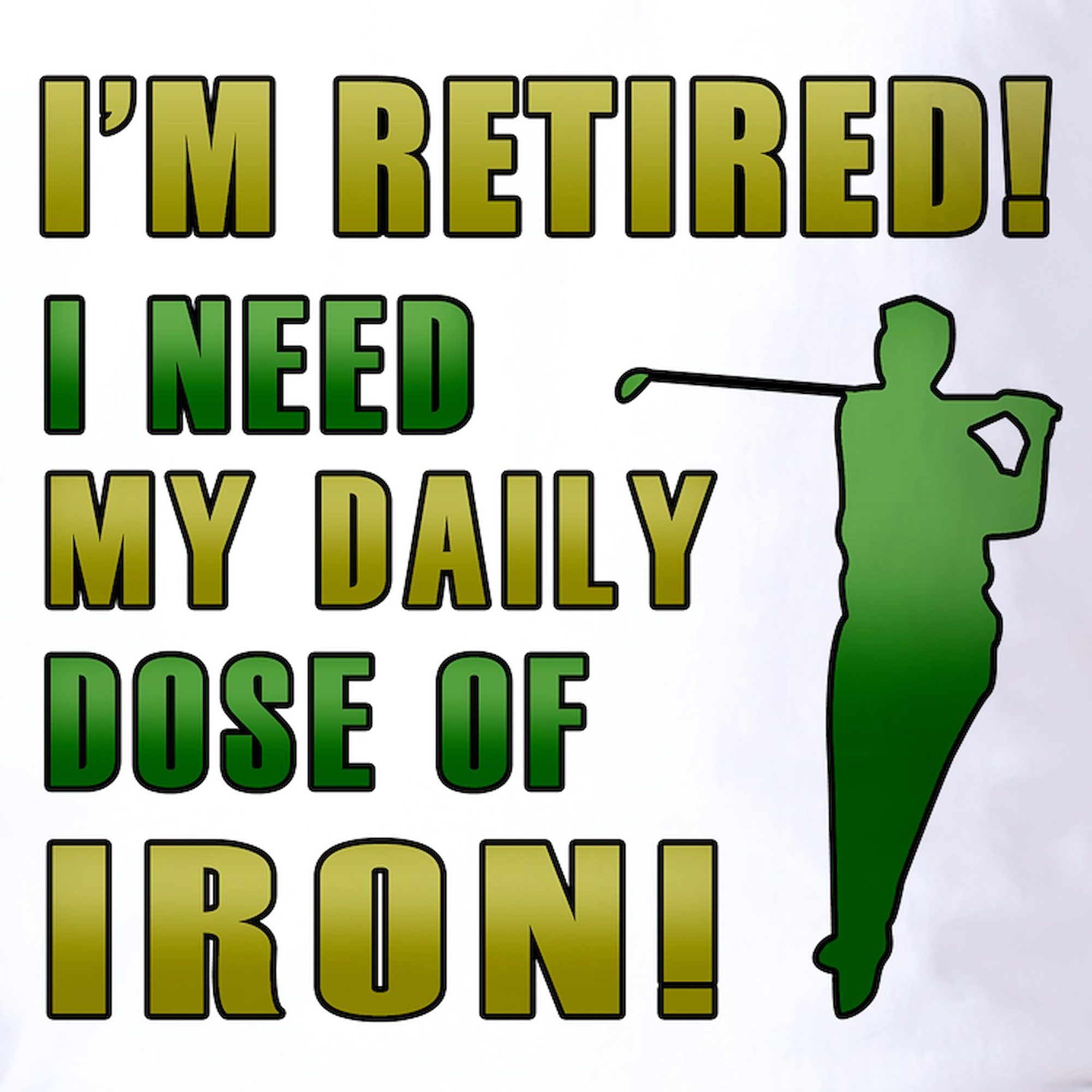 CafePress - Funny Golfing Retirement Golf Shirt - Golf Shirt, Pique Knit Golf Polo - image 3 of 4