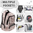 thumbnail image 3 of KUIFORTI Pink Butterfly Bookbag with Lunch Box 4Pcs Girls School Bag Set for Elementary Middle School Kids Backpack with Pencil Pouch Water Bottle Sleeve Back to School Supplies, 3 of 6