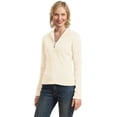 thumbnail image 1 of Port Authority L221 Ladies Flatback Rib Jacket - Ivory - Large, 1 of 2