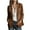 Camel, variant on Suede Blazer Jacket Women Elegant Office Casual Trendy Fall Versatile Soft Structured Outerwear Camel S