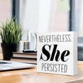 thumbnail image 6 of Zomyto 5"x5" Inspirational Wood Block Signs,Nevertheless She Persisted Wooden Box Sign, 6 of 8
