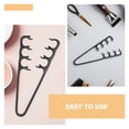 thumbnail image 3 of WASHWEPE 10Pcs Double Row Wide Tooth Hair Pick Black for Daily Texture Styling and Gentle Scalp Massage, 3 of 8
