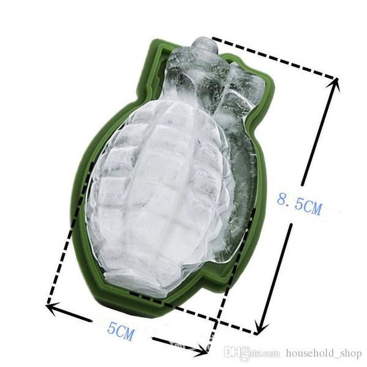 3D Grenade-Shaped Ice Cube Mold Creative Ice Maker Party Drinks 6 pack Silicone Trays