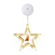 thumbnail image 1 of Farol de adorno navideño, luz LED colgante de silueta para ventana navideña Estrella, 1 of 9