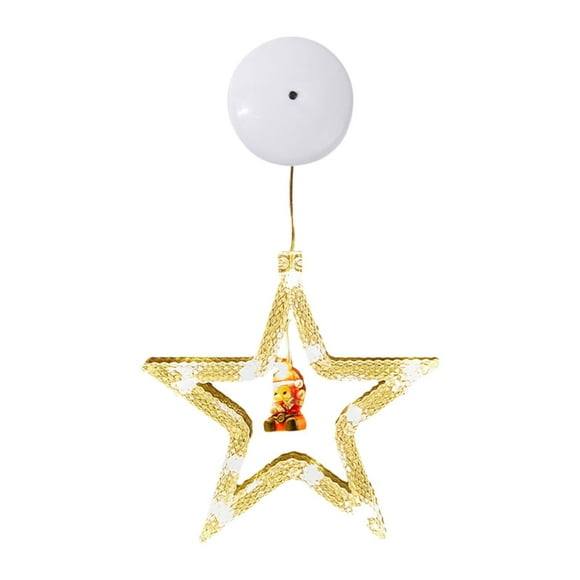 Adorno navideño con luz para ventana navideña, 3 modos ajustables, hermosa Navidad Estrella