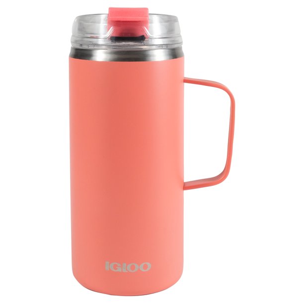 Igloo 18 Ounce Stainless Steel Camp Mug Fraser Cap Pink Solid Walmart