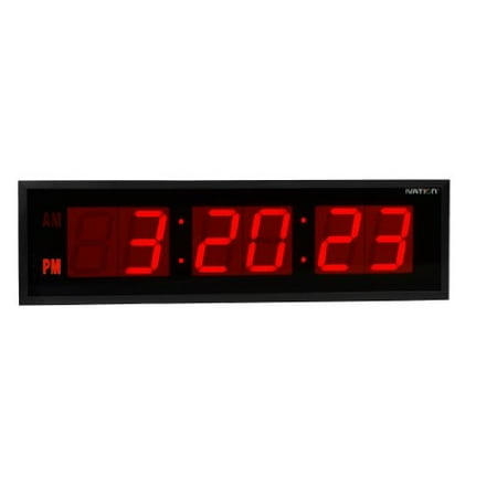 Ivation Huge Large Big Oversized Digital Led Clock Shelf Or Wall Mount 36 Inch Red Canada - Large Digital Clock Wall Mounted Ivation Huge Large Big Oversized Digital Led Clock Shelf Or Wall Mount 36 Inch Red Canada - Large Digital Clock Wall Mounted