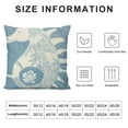 thumbnail image 5 of ONETECH Seahorse Throw Pillow Coastal Tropical Ocean Sea Life Design Decor Blue, 5 of 5