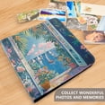 thumbnail image 4 of FORMRS 3 Ring Photo Album 4"x6" Self Adhesive Large Capacity PU Leather Cover, Blue Sea, 4 of 8