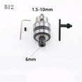 thumbnail image 1 of B12 Drill Chuck With Wrench Clamping Range 1.5-10Mm Cnc Machine Convert Adapter, 1 of 7